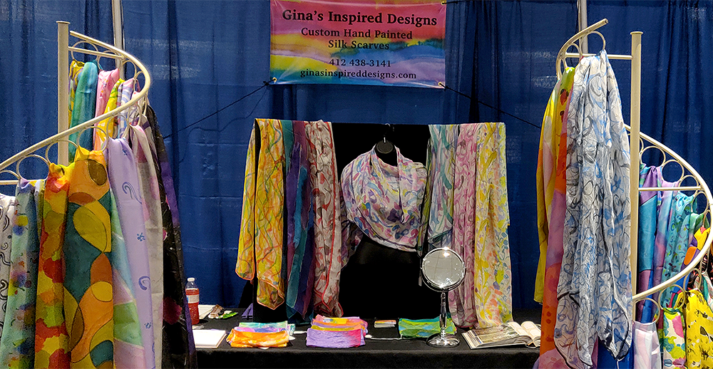 Hand Painted Scarves by Gina Butera